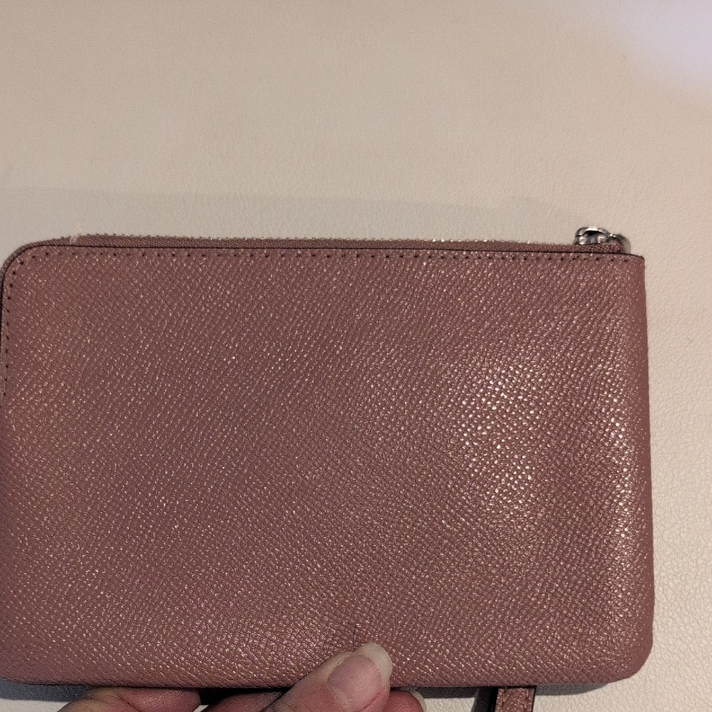 Coach Dusty Pink Wristlet - Picture 3 of 7